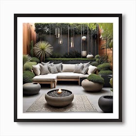 Modern Outdoor Living Room Art Print
