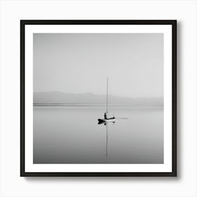 Boat On The Lake Art Print