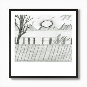 Landscape With Trees Art Print