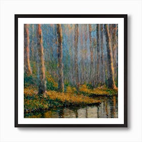 Rainy Woods Art Print