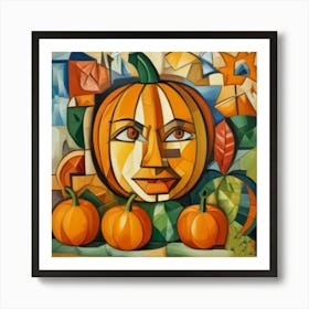 1000014279 Pumpkin abstract art,art print Art Print