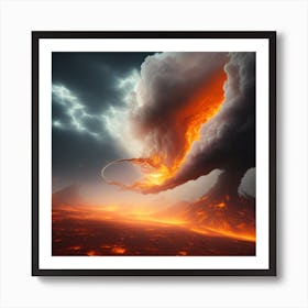 Lava Eruption In The Sky Art Print