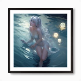 Encounter with the Mermaid Art Print