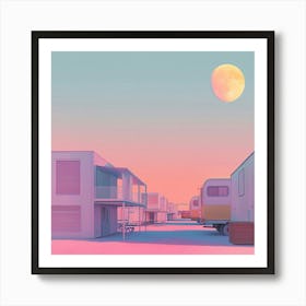 Pink Houses Art Print