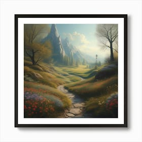 Path Through The Woods Art Print