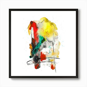 Modern Watercolor Painting, Contemporary Abstract Art Art Print