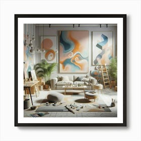 Abstract Painting For Contemporary Homes Art Print