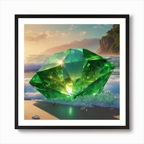 Queen of Emerald Crystal Art Print