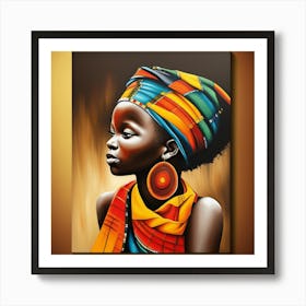 African girl Art Print