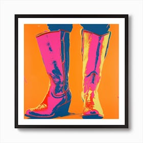 Boots Pop Art 4 Art Print