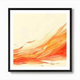 Abstract Flames 1 Art Print