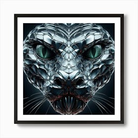 Python Head Art Print