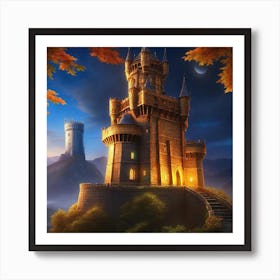 Castle On The Hill Art Print