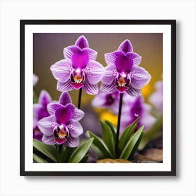 Purple Orchids 3 Art Print