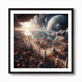 Nebula City Art Print