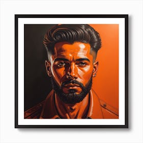 Enchanting Realism, Paint a captivating portrait of men 4, that showcases the subject's unique personality and charm. Generated with AI, Art Style_V4 Creative, Negative Promt: no unpopular themes or styles, CFG Scale_13, Step Scale_50. Art Print