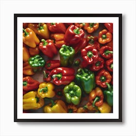 Colorful Peppers 78 Art Print