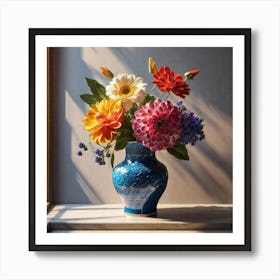 Flowers In A Vase 60 Art Print