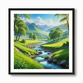 Landscape Painting Art Print