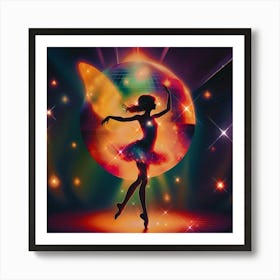 Disco Ball Fairy Art Print