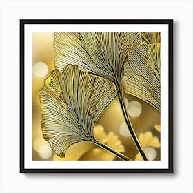 Ginkgo Leaves 36 Art Print