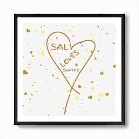 Golden Girls Sal Loves Sophia Art Print