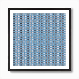 Blue Polka Dots Art Print