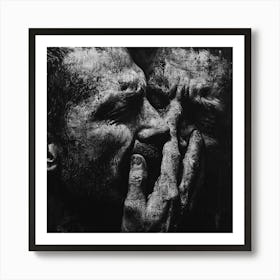 'Two Men Kissing' Art Print