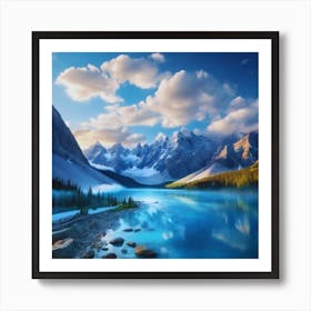 Lake In The Mountains Art Print