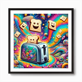 Cosmic Toaster Art Print