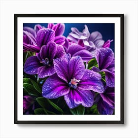 Purple Flowers 5 Art Print