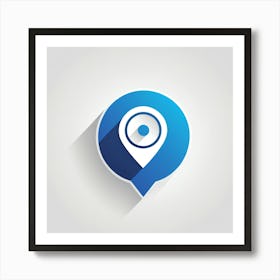 Map Pin Icon 2 Art Print