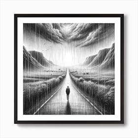 Road To Nowhere Dreamscape Art Print