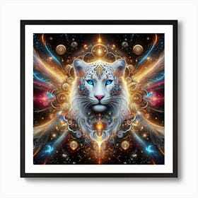 Psychedelic Tiger Art Print