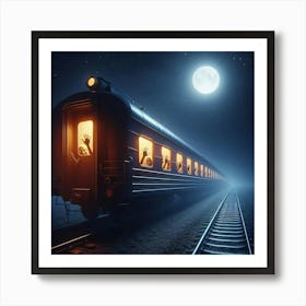 Haunted Train 3 Art Print