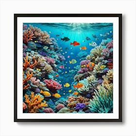 Coral Reef 1 Art Print