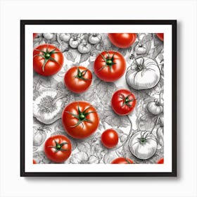 Tomato Pattern 5 Póster