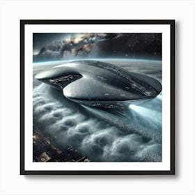 A High Tech Sci Fi Scene Of The Nautilus Stealth C Art Print