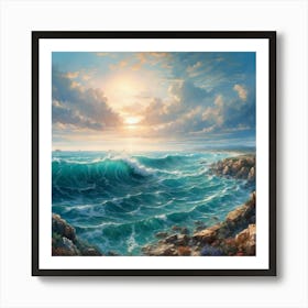 Ocean Waves Art Print