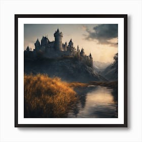 Harry Potter Castle Art Print