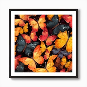 Colorful Butterflies 14 Art Print