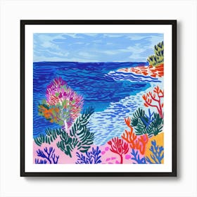 Seascape Dream Matisse Style 2 Art Print