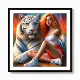 White Tiger 33 Art Print