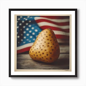 Patriotic Potato Art Print