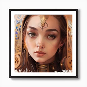 Steampunk Girl Art Print