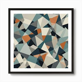 Abstract Triangles Art Print