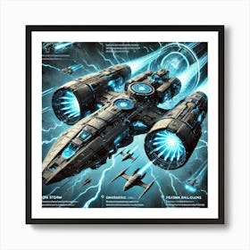 Ionosphere Ionis Leviathan Key Features Converted Art Print