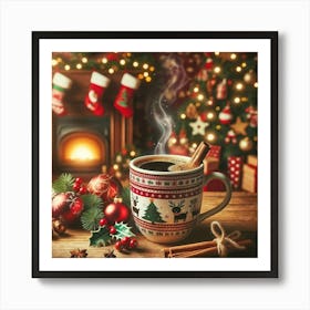 Christmas Coffee 1 Art Print