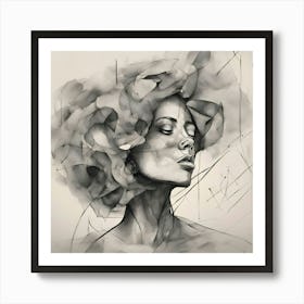 Portrait Of A Woman 1 Art Print