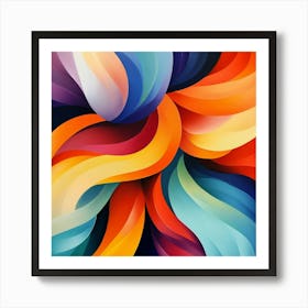 Abstract Swirls Art Art Print